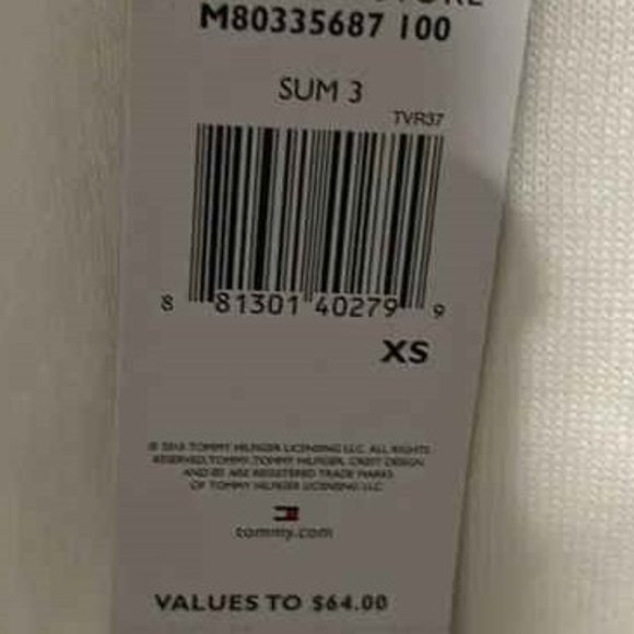 Tommy Hilfiger V-Neck Argyle Short Sleeve Shirt -Y2K- NWT Size: XS - Picture 5 of 5